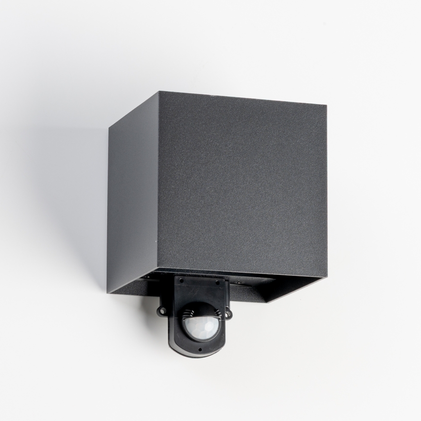 BRILAGI - LED āra sienas gaismeklis ar sensoru CUBE LED/6W/230V melns IP65