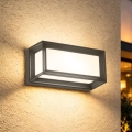 Brilagi - LED āra sienas gaismeklis ar sensoru PARKER LED/12W/230V antracīts IP44