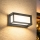 Brilagi - LED āra sienas gaismeklis ar sensoru PARKER LED/12W/230V antracīts IP44