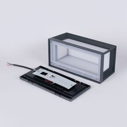 Brilagi - LED āra sienas gaismeklis ar sensoru PARKER LED/12W/230V antracīts IP44