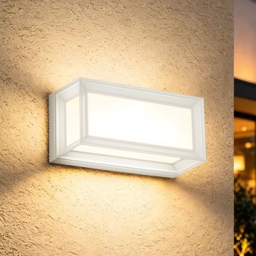 Brilagi - LED āra sienas gaismeklis ar sensoru PARKER LED/12W/230V balts IP44