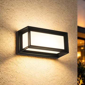 Brilagi - LED Āra sienas gaismeklis ar sensoru PARKER LED/12W/230V melns IP44