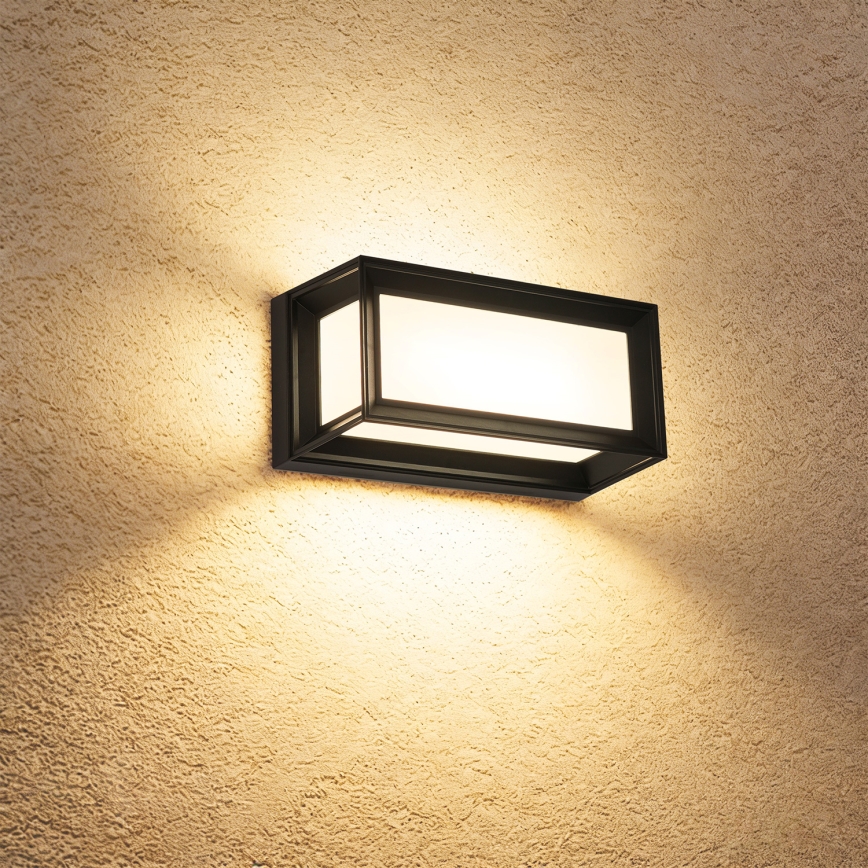 Brilagi - LED Āra sienas gaismeklis ar sensoru PARKER LED/12W/230V melns IP44