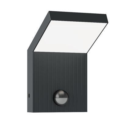 Brilagi - LED āra sienas gaismeklis ar sensoru RIANO LED/8W/230V antracīts IP65