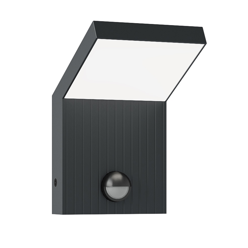 Brilagi - LED āra sienas gaismeklis ar sensoru RIANO LED/8W/230V antracīts IP65