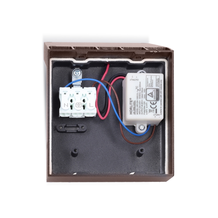 BRILAGI - LED āra sienas gaismeklis ar sensoru RIANO LED/8W/230V brūns IP65