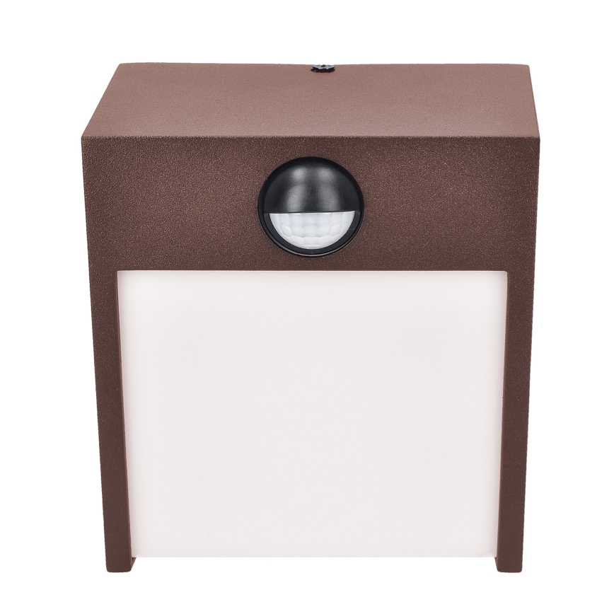 Brilagi - LED āra sienas lampa ar sensoru TERNI LED/12W/230V brūna IP44