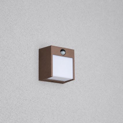 BRILAGI - LED āra sienas lampa ar sensoru TERNI LED/12W/230V brūna IP44