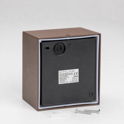 BRILAGI - LED āra sienas lampa ar sensoru TERNI LED/12W/230V brūna IP44