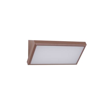 Brilagi - LED āra sienas gaismeklis ar sensoru TRIANGLE LED/20W/230V brūns IP65