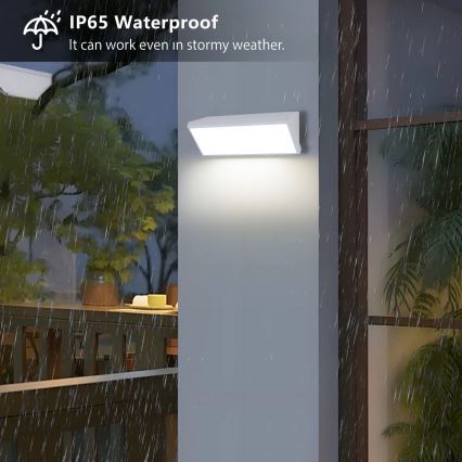 Brilagi - LED āra sienas gaismeklis ar sensoru TRIANGLE LED/42W/230V balts IP65