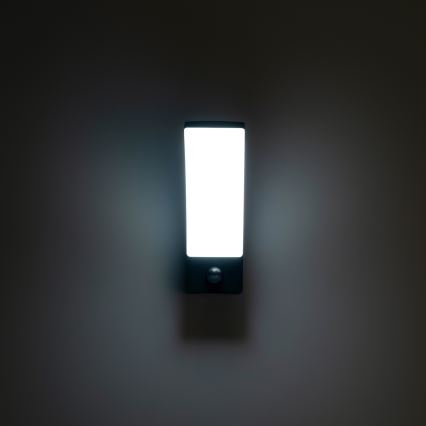 BRILAGI - LED āra sienas gaismeklis ar kustības un krēslas sensoru ARCELO LED/12W/230V IP65 melns