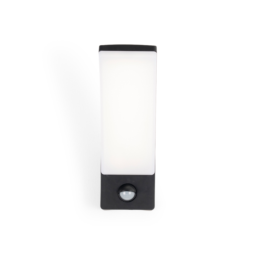 BRILAGI - LED āra sienas gaismeklis ar kustības un krēslas sensoru ARCELO LED/12W/230V IP65 melns