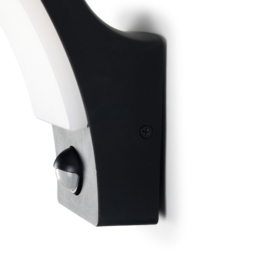BRILAGI - LED āra sienas gaismeklis ar kustības un krēslas sensoru ARCELO LED/12W/230V IP65 melns