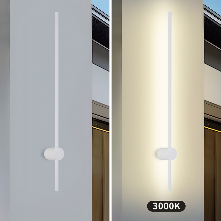 Brilagi - AURA LED āra sienas gaismeklis LED/20W/230V 3000K IP54 97 cm balts CRI 90