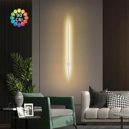 Brilagi - AURA LED āra sienas gaismeklis LED/20W/230V 3000K IP54 97 cm balts CRI 90