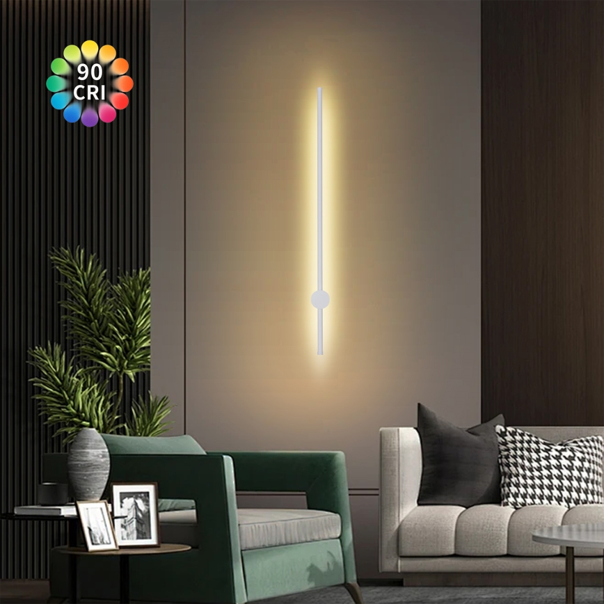 Brilagi - AURA LED āra sienas gaismeklis LED/20W/230V 3000K IP54 97 cm balts CRI 90