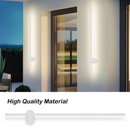 Brilagi - AURA LED āra sienas gaismeklis LED/20W/230V 3000K IP54 97 cm balts CRI 90