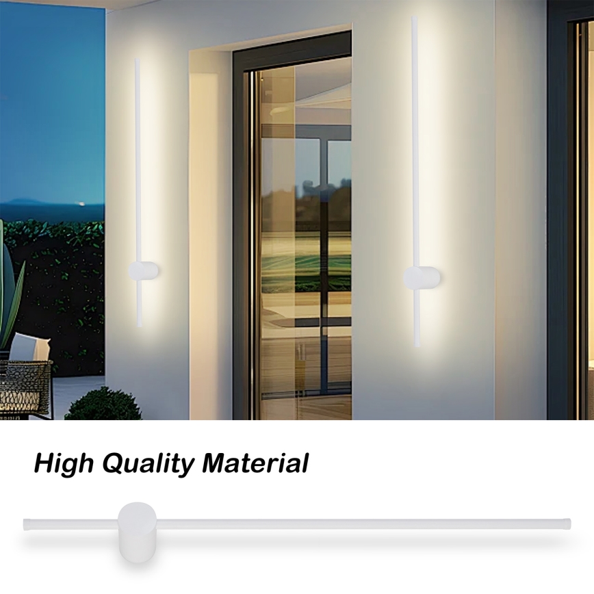 Brilagi - AURA LED āra sienas gaismeklis LED/20W/230V 3000K IP54 97 cm balts CRI 90