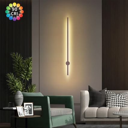 Brilagi - LED āra sienas gaismeklis AURA LED/20W/230V 3000K IP54 97 cm brūns CRI 90