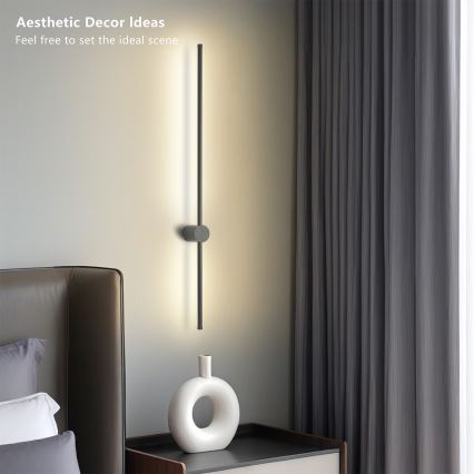 Brilagi - LED āra sienas gaismeklis AURA LED/20W/230V 4000K IP54 97 cm antracīts CRI 90