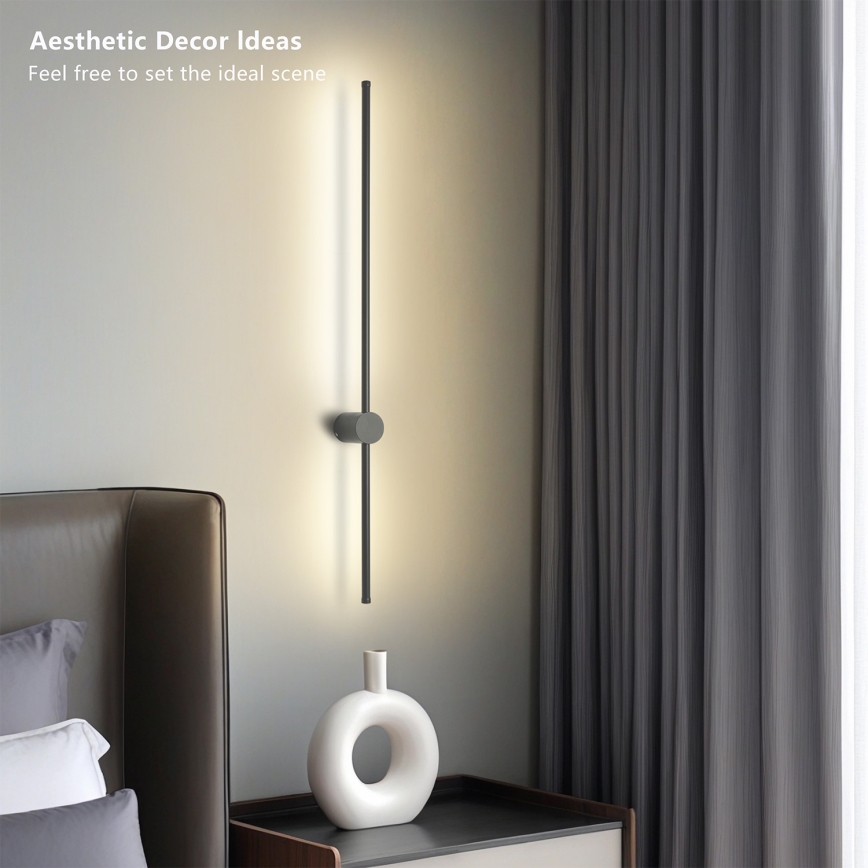 Brilagi - LED āra sienas gaismeklis AURA LED/20W/230V 4000K IP54 97 cm antracīts CRI 90