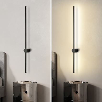 Brilagi - LED āra sienas gaismeklis AURA LED/20W/230V 4000K IP54 97 cm melns