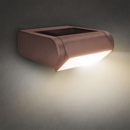Brilagi - LED āra sienas gaismeklis CROTONE LED/7W/230V brūns IP54