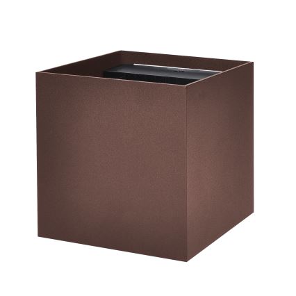 Brilagi - LED āra sienas gaismeklis CUBE LED/6W/230V brūns IP54