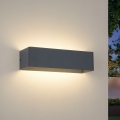 Brilagi - LED āra sienas gaismeklis DONNANI LED/12W/230V 30 cm antracīts IP44