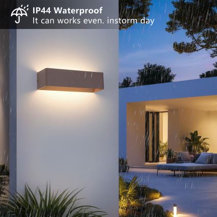 BRILAGI - LED āra sienas gaismeklis DONNANI LED/12W/230V 30 cm brūns IP44