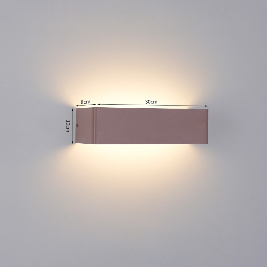 BRILAGI - LED āra sienas gaismeklis DONNANI LED/12W/230V 30 cm brūns IP44