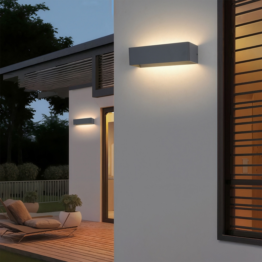 Brilagi - LED āra sienas gaismeklis DONNANI LED/12W/230V antracīts IP44