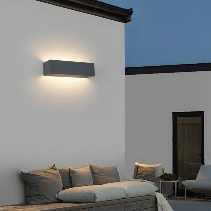 Brilagi - LED āra sienas gaismeklis DONNANI LED/12W/230V antracīts IP44