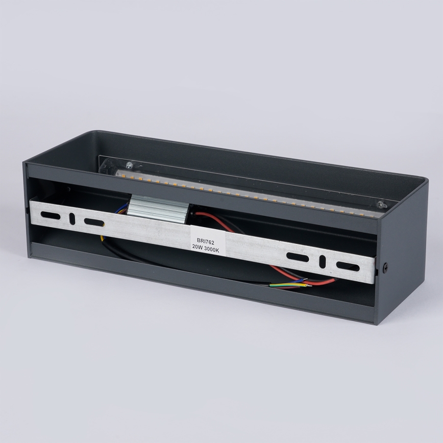 Brilagi - LED āra sienas gaismeklis DONNANI LED/12W/230V antracīts IP44