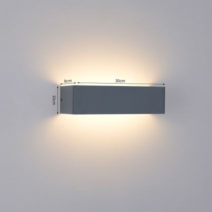 Brilagi - LED āra sienas gaismeklis DONNANI LED/12W/230V antracīts IP44