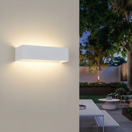 Brilagi - LED āra sienas gaismeklis DONNANI LED/12W/230V balts IP44