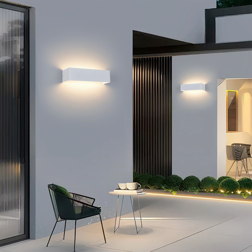 Brilagi - LED āra sienas gaismeklis DONNANI LED/12W/230V balts IP44