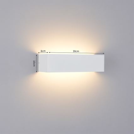 Brilagi - LED āra sienas gaismeklis DONNANI LED/12W/230V balts IP44