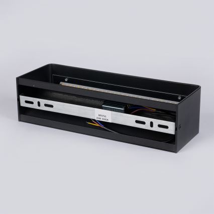Brilagi - LED āra sienas gaismeklis DONNANI LED/12W/230V melns IP44