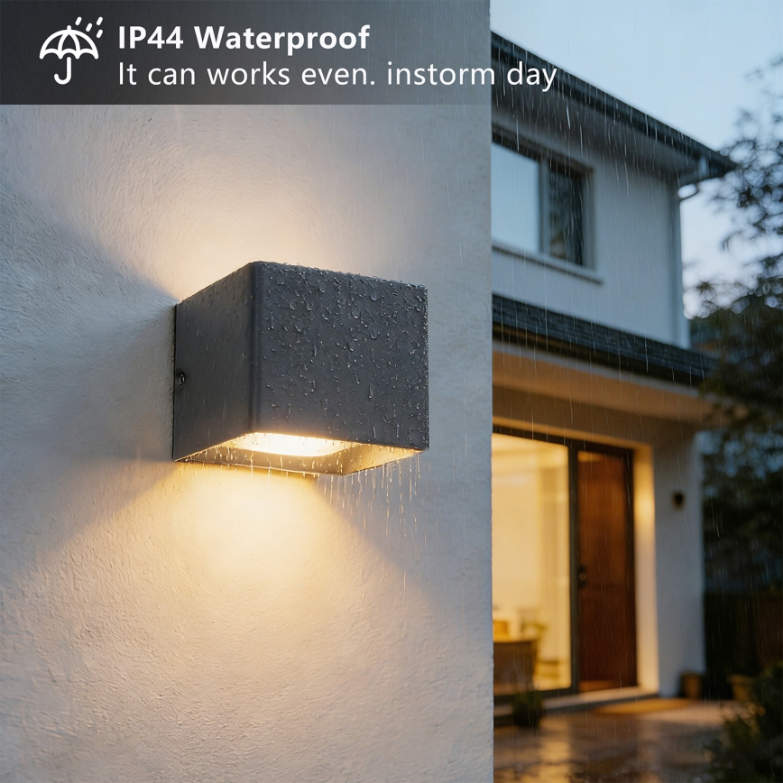 BRILAGI - LED āra sienas gaismeklis DONNANI LED/5W/230V 10 cm antracīta IP44