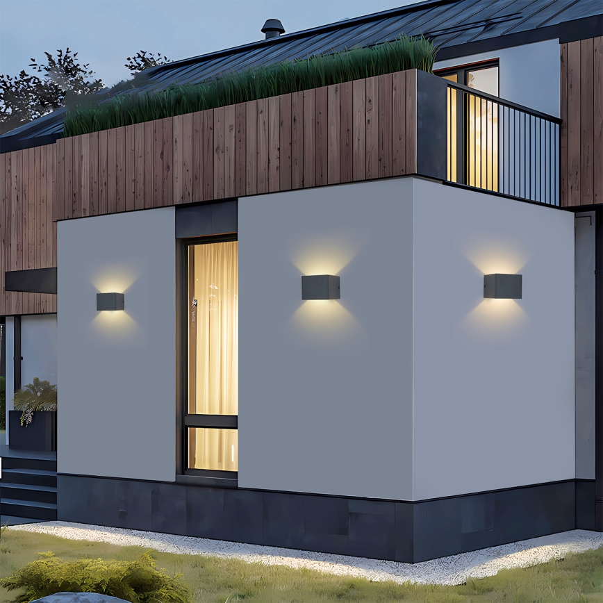 BRILAGI - LED āra sienas gaismeklis DONNANI LED/5W/230V 10 cm antracīta IP44