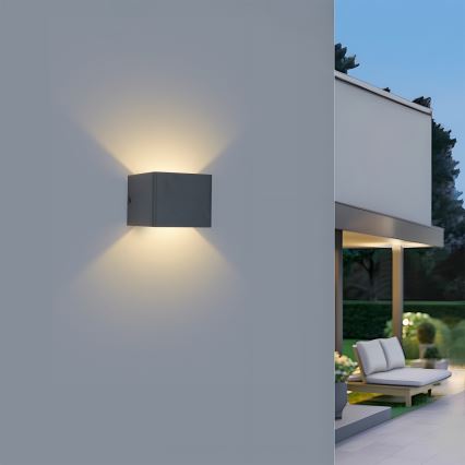 BRILAGI - LED āra sienas gaismeklis DONNANI LED/5W/230V 10 cm antracīta IP44
