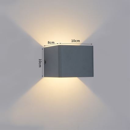 BRILAGI - LED āra sienas gaismeklis DONNANI LED/5W/230V 10 cm antracīta IP44