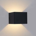 Brilagi - LED āra sienas gaismeklis DONNANI LED/5W/230V 10 cm melns IP44