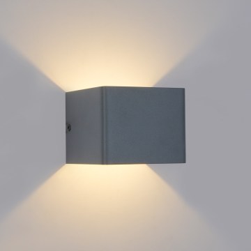 Brilagi - LED āra sienas gaismeklis DONNANI LED/5W/230V antracīts IP44