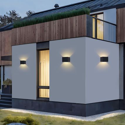 Brilagi - LED āra sienas gaismeklis DONNANI LED/5W/230V melns IP44