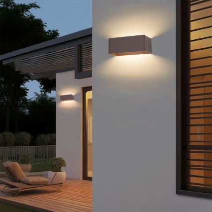 BRILAGI - LED āra sienas gaismeklis DONNANI LED/7W/230V 20 cm brūns IP44