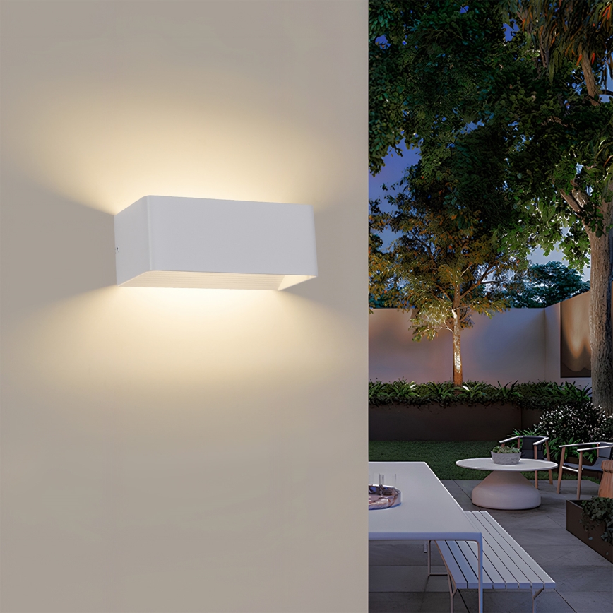 Brilagi - LED āra sienas gaismeklis DONNANI LED/7W/230V balts IP44
