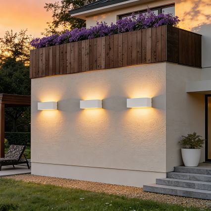 Brilagi - LED āra sienas gaismeklis DONNANI LED/7W/230V balts IP44